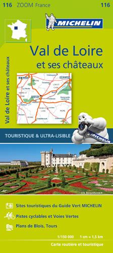 Emprunter VAL DE LOIRE ET CHATEAUX 11116 CARTE MICHELIN KAAR livre