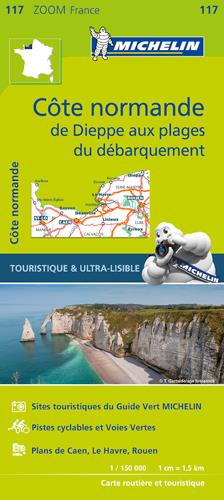 Emprunter NORMANDIE COTIERE 11117 CARTE MICHELIN KAART 2014 livre
