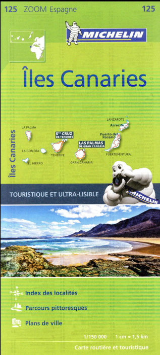 Emprunter ILES CANARIES 11125 CARTE ZOOM MICHELIN KAART livre