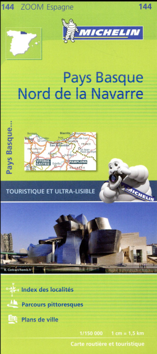 Emprunter P. BASQUE - NORD NAVARRE 11144 CARTE ZOOM MICHELIN livre