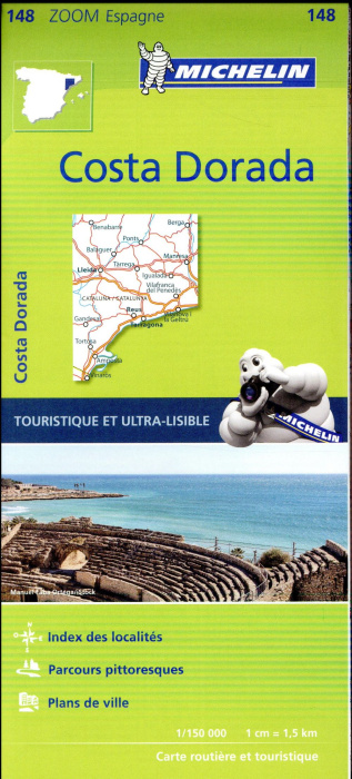 Emprunter COSTA DAURADA 11148 CARTE ZOOM MICHELIN KAART livre