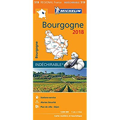 Emprunter 519 Bourgogne 2018 indéchirable 1:200000 livre
