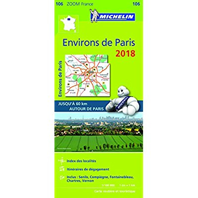 Emprunter 106 Environs de Paris 2018 1:100000 livre