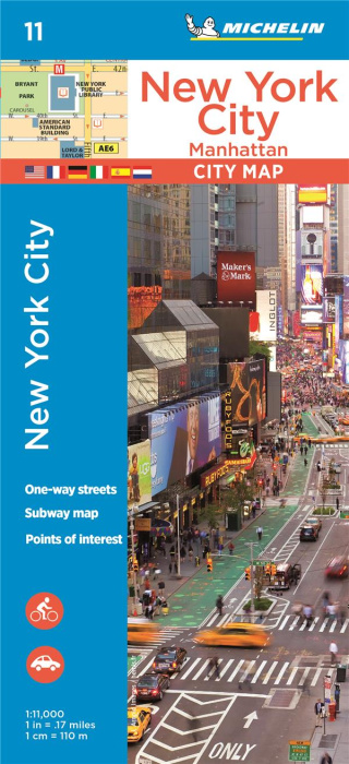 Emprunter NEW YORK CITY 19011 PLAN MICHELIN PLATTEGROND livre