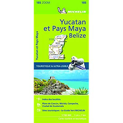 Emprunter YUCATAN ET PAYS MAYA 11185 CARTE ZOOM MICHELIN KAA livre