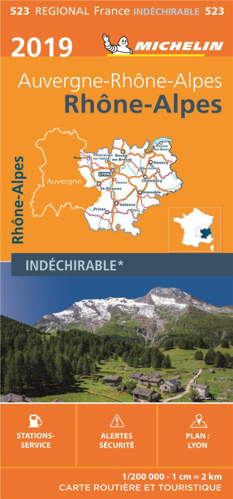 Emprunter 523R Rhône-Alpes Auvergne-Rhône-Alpes 2019 1-200000 indéchirable livre