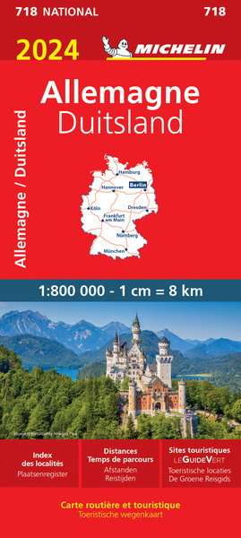Emprunter Carte 718 Allemagne - Duitsland 2024 1:800 000 livre