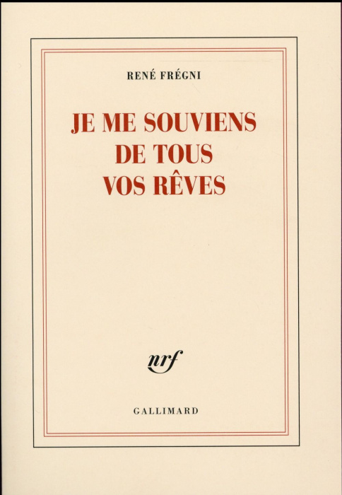 Emprunter Je me souviens de tous vos rêves livre