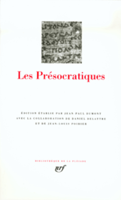 Emprunter Les Présocratiques livre