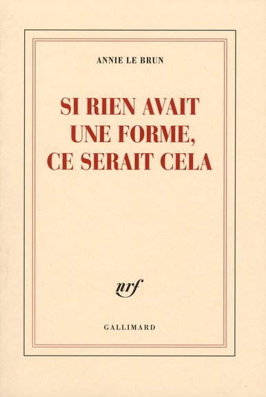 Emprunter Si rien avait une forme, ce serait cela livre