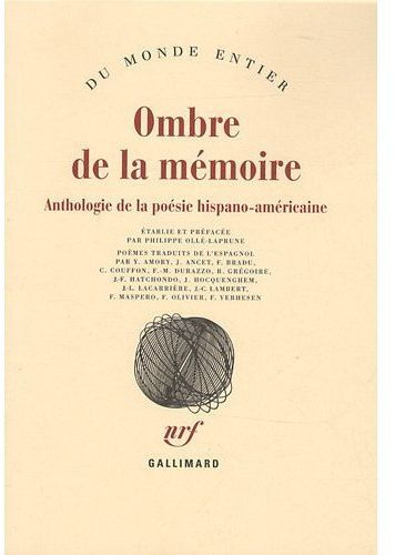 Emprunter Ombre de la mémoire. Anthologie de la poésie hispano-américaine livre