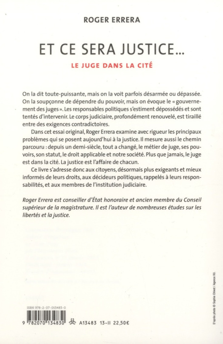 Emprunter Et ce sera justice... Les juges dans la cité livre