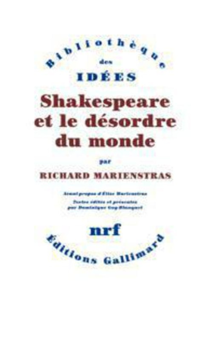 Emprunter Shakespeare et le désordre du monde livre