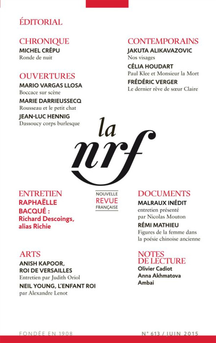 Emprunter La Nouvelle Revue Française N° 613, juin 2015 livre
