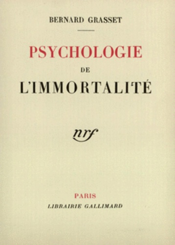 Emprunter Psychologie de l'immortalité livre