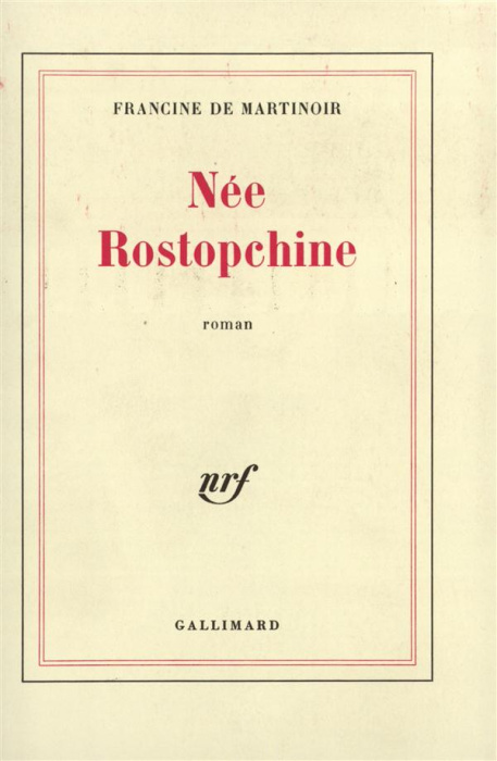 Emprunter Née Rostopchine livre