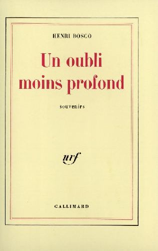 Emprunter Un oubli moins profond. Souvenirs livre