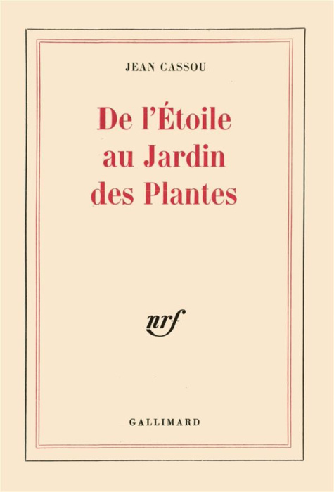 Emprunter De l'étoile au jardin des plantes livre
