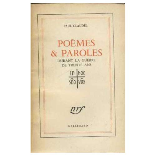 Emprunter POEMES ET PAROLES DURANT LA GUERRE DE TRENTE ANS livre