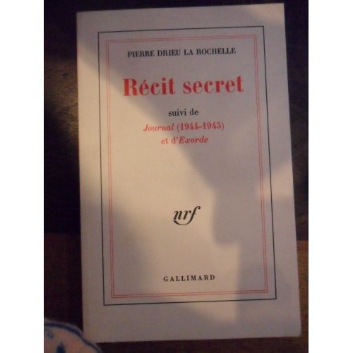 Emprunter Récit Secret/Journal (1944-1945)/Exorde livre
