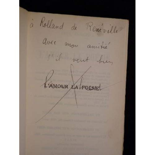 Emprunter L'AMOUR LA POESIE livre