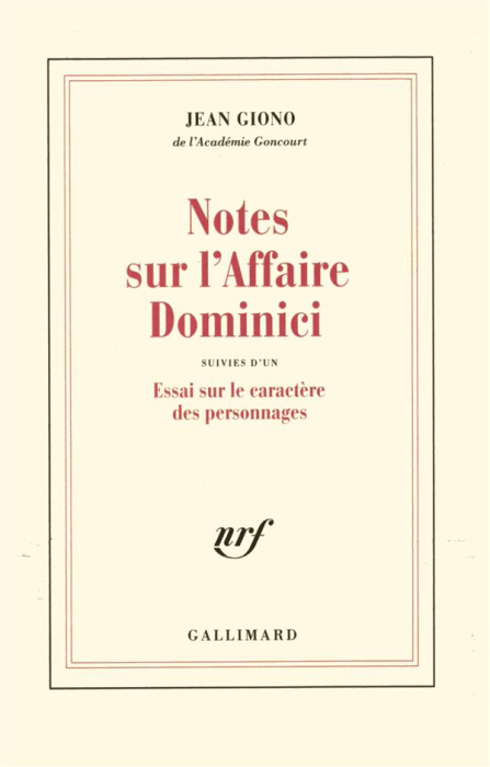 Emprunter Notes sur l'affaire Dominici livre