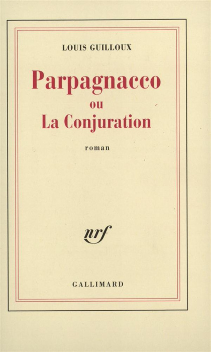 Emprunter Parpagnacco ou La conjuration livre