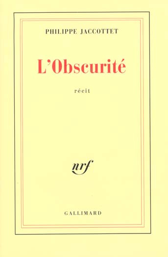Emprunter Obscurité livre