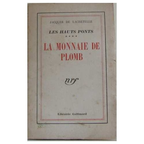 Emprunter LA MONNAIE DE PLOMB livre