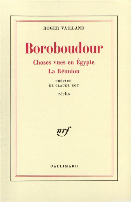 Emprunter BOROBOUDOUR CHOSES VUES EN EGYPTE LA REUNION livre
