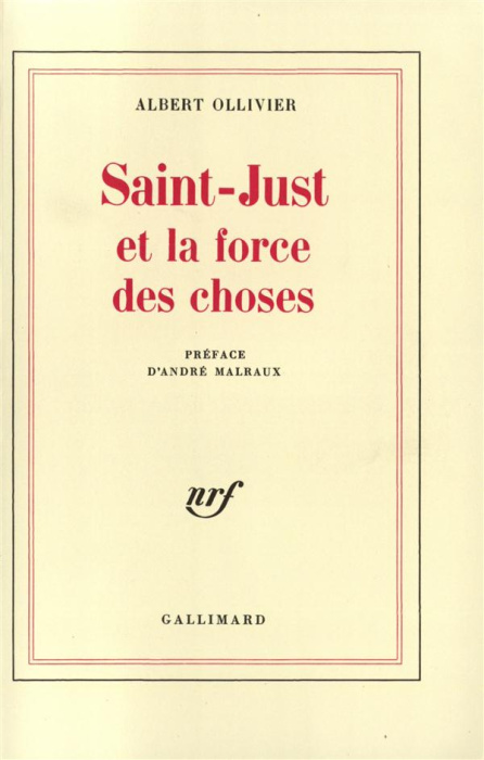 Emprunter Saint-Just et la force des choses livre