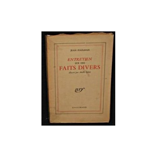 Emprunter Entretien sur des faits divers livre