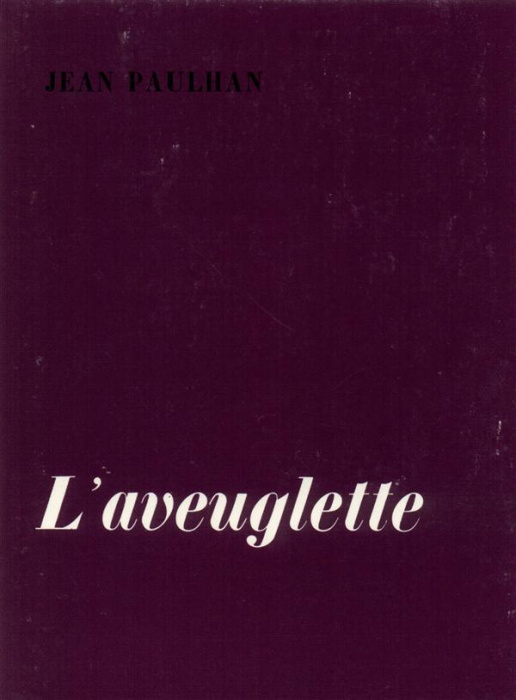 Emprunter L'aveuglette livre