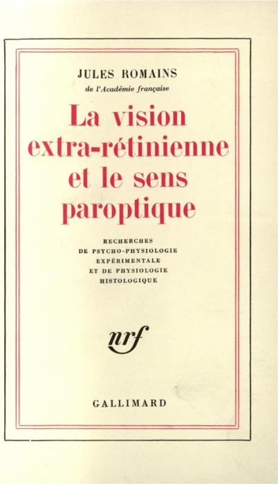 Emprunter LA VISION EXTRA- RETINIENNE ET LE SENS PAROPTIQUE livre