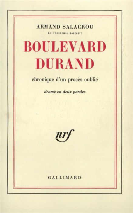 Emprunter BOULEVARD DURAND livre