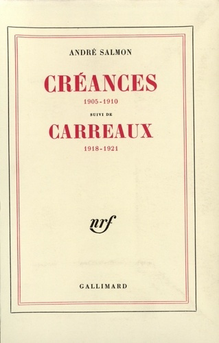 Emprunter Créances(1905-1910)/Carreaux(1918-1921) livre