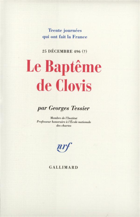 Emprunter Le baptême de Clovis (25 décembre 496 ?) livre