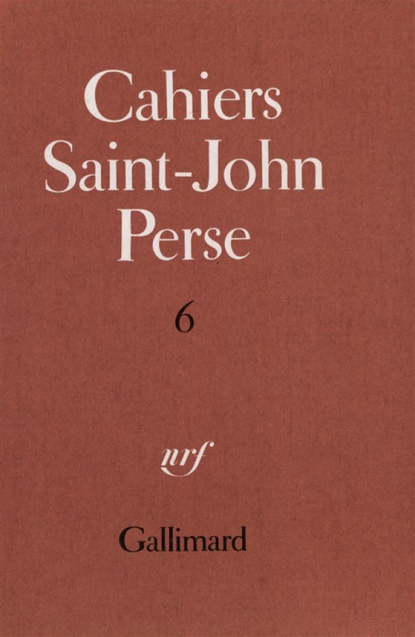 Emprunter Cahiers Saint-John Perse. Tome 6 livre
