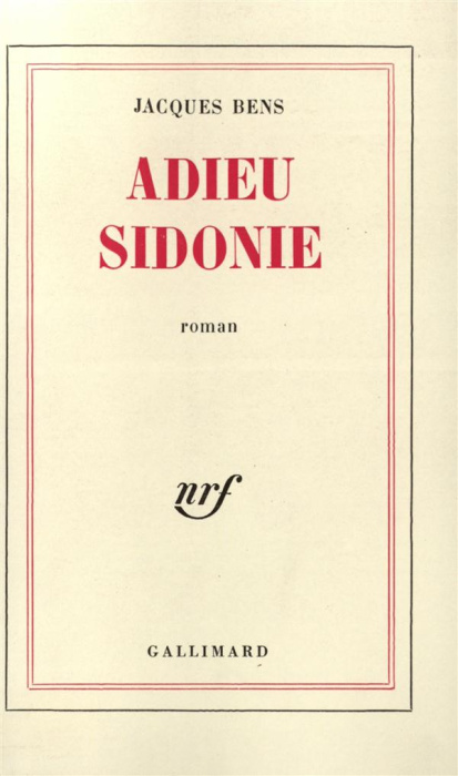 Emprunter Adieu Sidonie livre
