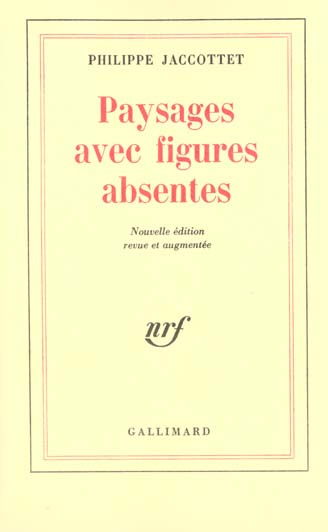 Emprunter Paysages avec figures absentes. Edition revue et augmentée livre