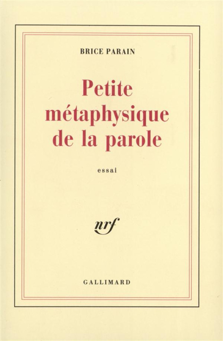 Emprunter Petite métaphore de la parole livre
