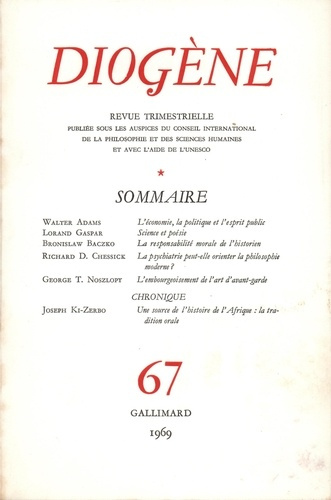 Emprunter Diogène N° 67 livre