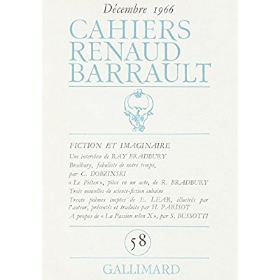 Emprunter Cahiers Renaud-Barrault/58/Fiction et imaginaire livre