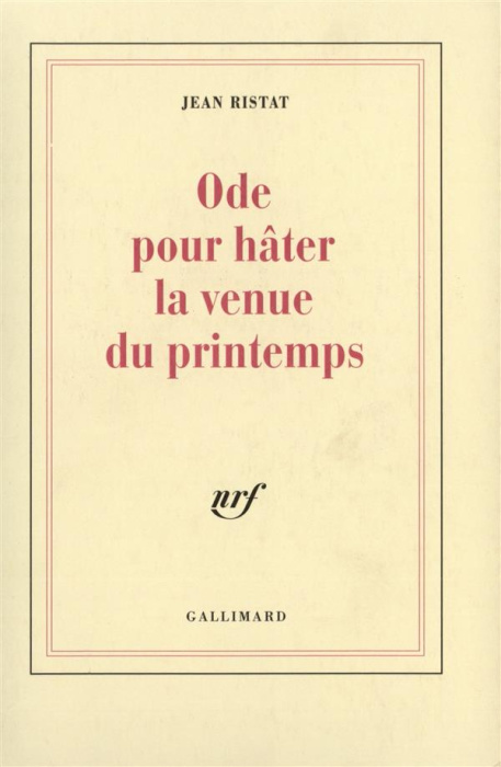 Emprunter Ode pour hâter la venue du printemps livre