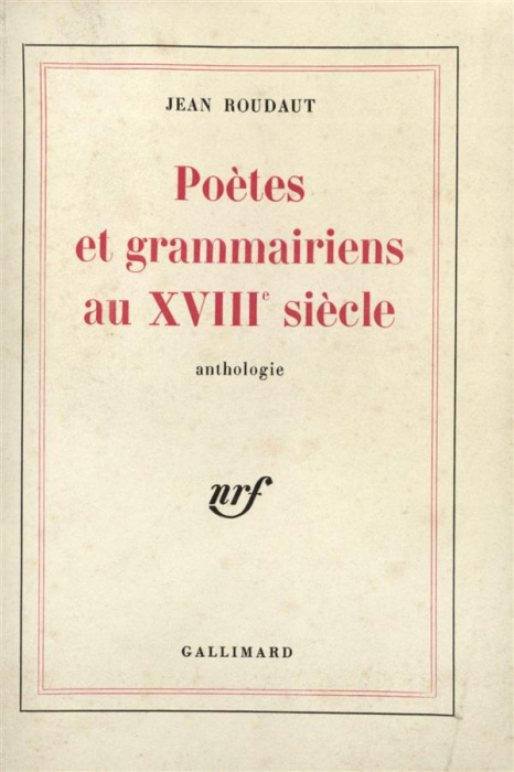 Emprunter Poètes et grammairiens au XVIIIe siècle livre