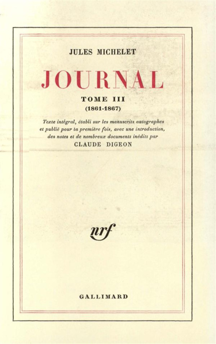 Emprunter Journal. Tome 3 (1861-1867) livre