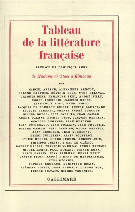 Emprunter Tableau de la Littérature Française. Tome 3 livre