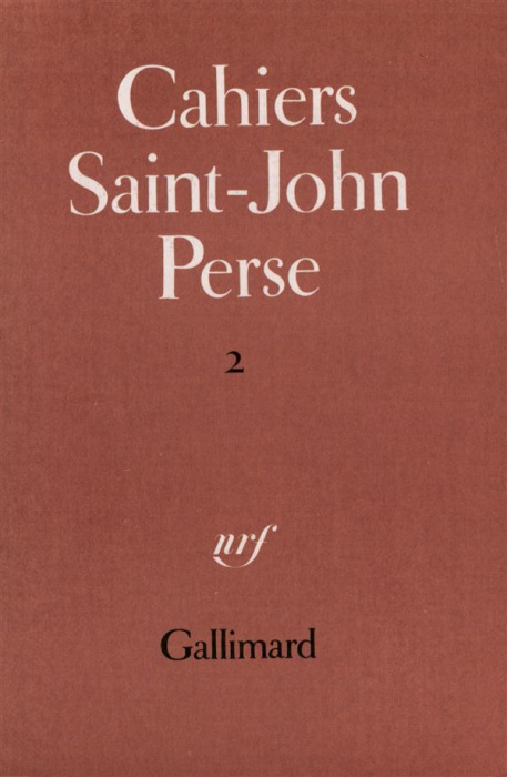 Emprunter Cahiers Saint-John Perse. Tome 2 livre