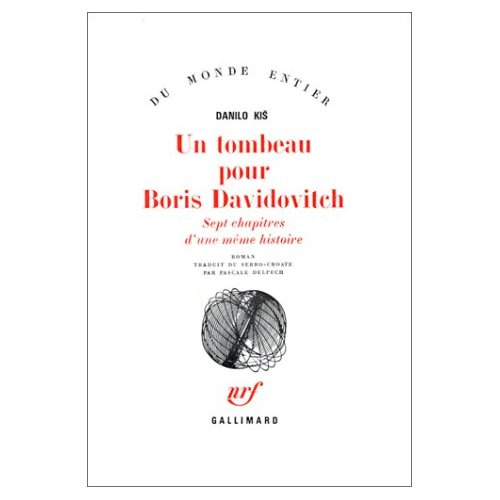Emprunter Un tombeau pour Boris Davidovitch. Sept chapitres d'une même histoire livre
