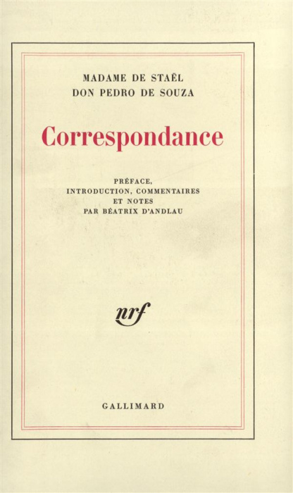 Emprunter CORRESPONDANCE livre